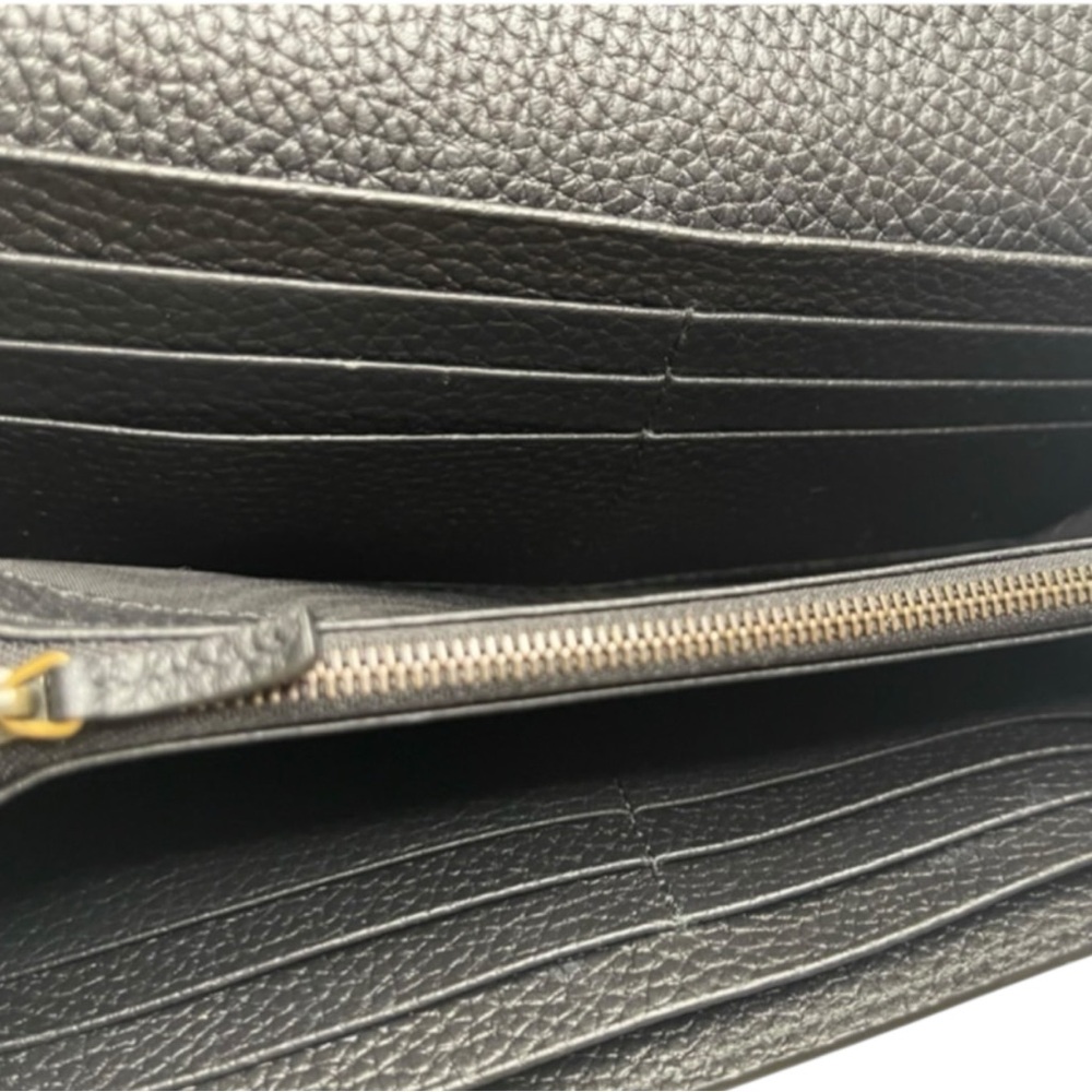 Rare Gucci Yellow Python & Black Pebbled Calfskin Leather Continental Wallet - Picture 9 of 11